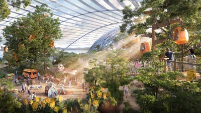 Artist's impression of the interior of Eden Project North